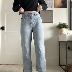 Madewell Baggy Straight Leg Jeans